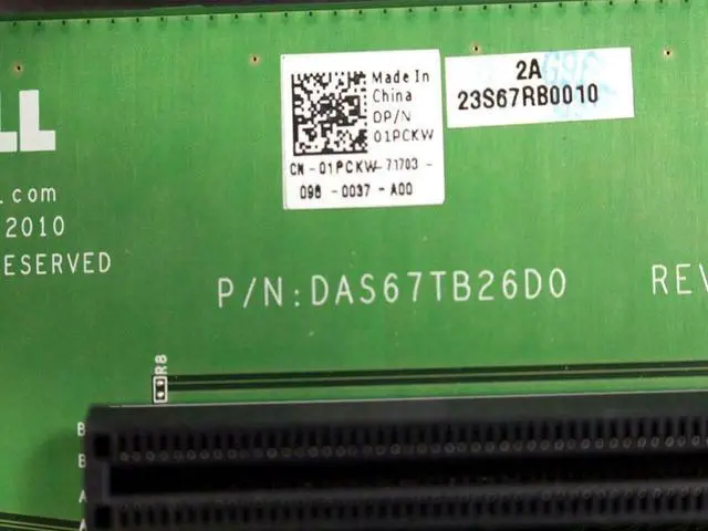 Alt view image 5 of 5 - LOT x 5 Genuine Dell PowerEdge R720 1x PCI-Express x4 x16 Expansion Card 1PCKW