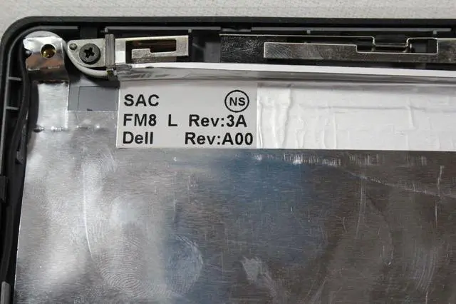 Alt view image 4 of 4 - Genuine Dell Studio 15.6" 1557 Black LED LCD Back Cover W/Hinges & Cables W393J
