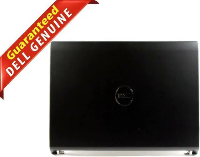 Main image of Genuine Dell Studio 15.6" 1557 Black LED LCD Back Cover W/Hinges & Cables W393J