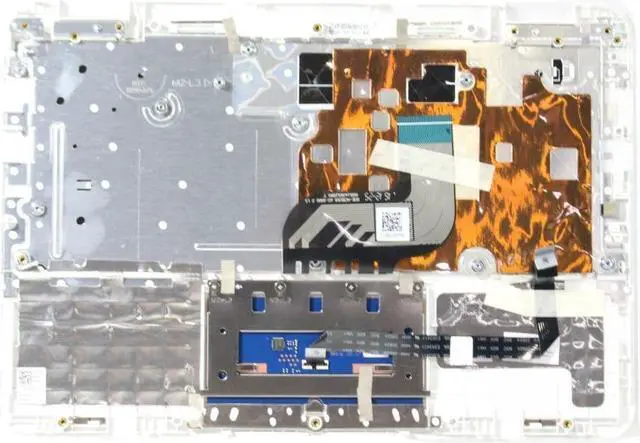 Alt view image 3 of 5 - Dell Inspiron 11 3185 Touchpad 2-in-1 Palmrest Laptop Keyboard White 6NCX7 F5JCC