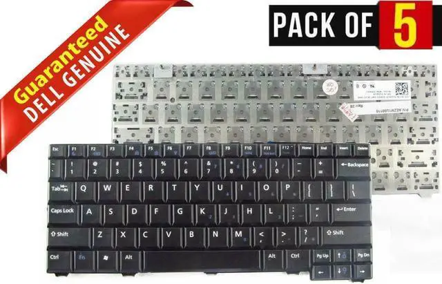 Main image of LOTx 5 Genuine Dell Latitude 2100 2110 2120 Notebook Keyboard P/N NW3XM