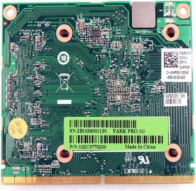 Alt view image 6 of 7 - Dell DDR3 512Mb Graphics Video Card Heatsink for Inspiron Zino HD 410 VFF0P