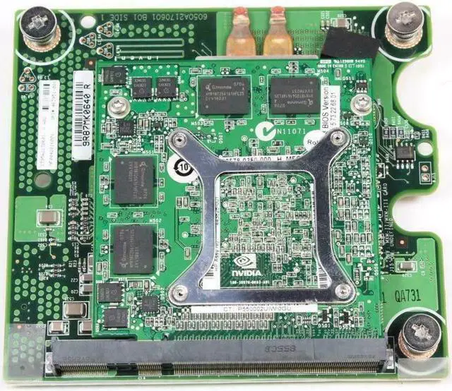 Alt view image 4 of 7 - LOT x 2 HP 256MB Nvidia FX560M 458937-001 441884-004 463951-001 Mezzanine Card