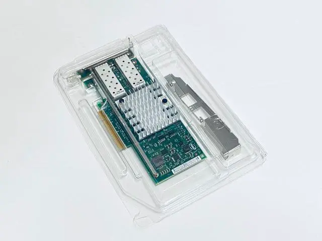 Alt view image 2 of 3 - DELL X520-DA2 ETHERNET Server Adapter 10Gbps Dual Port BOTH BRACKETS E10G42BTDA