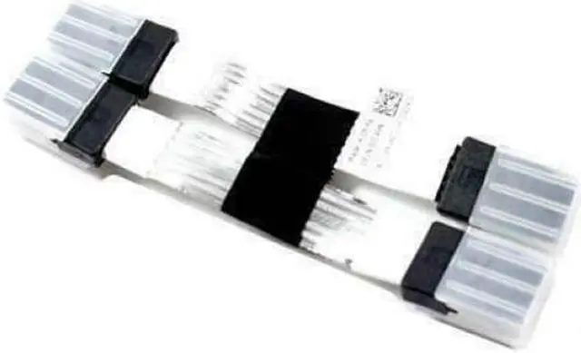 Alt view image 2 of 3 - Lot of 5 Dell PowerEdge VRTX 3.5" Dual Mini SAS Server Cable White JC49N XPNDR