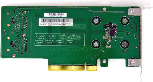 Alt view image 4 of 4 - HPE HP 759505-001 SATA M.2 Dual Drive PCIe Riser Card 759238-001