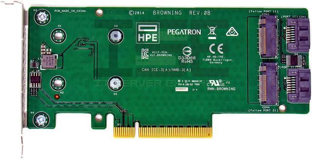HPE HP 759505-001 SATA M.2 Dual Drive PCIe Riser Card 759238-001 -  Newegg.com