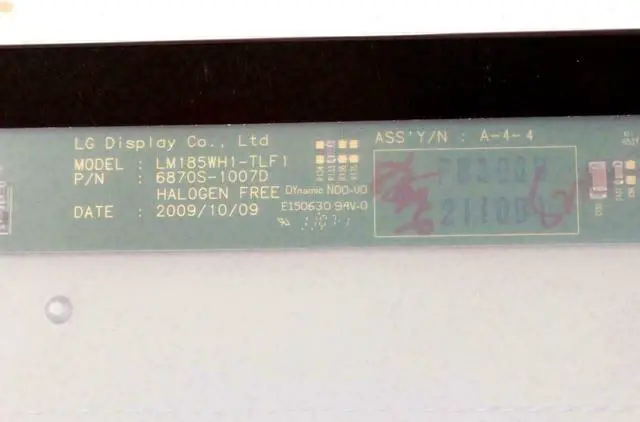 Alt view image 4 of 6 - CFK25 Dell Inspiron One 19 18.5" WDXGA LCD Touch Screen LM185WH1 (TL)(F6) W368G