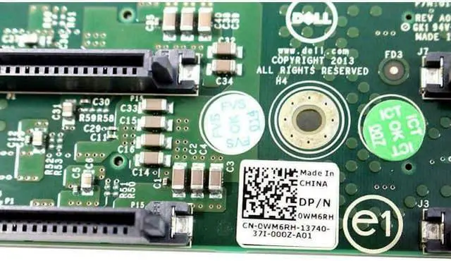 Alt view image 4 of 4 - Lot Of 5 OEM Dell DCS 7200 Servers 8 x 2.5" HDD SAS / SATA Backplane Board WM6RH