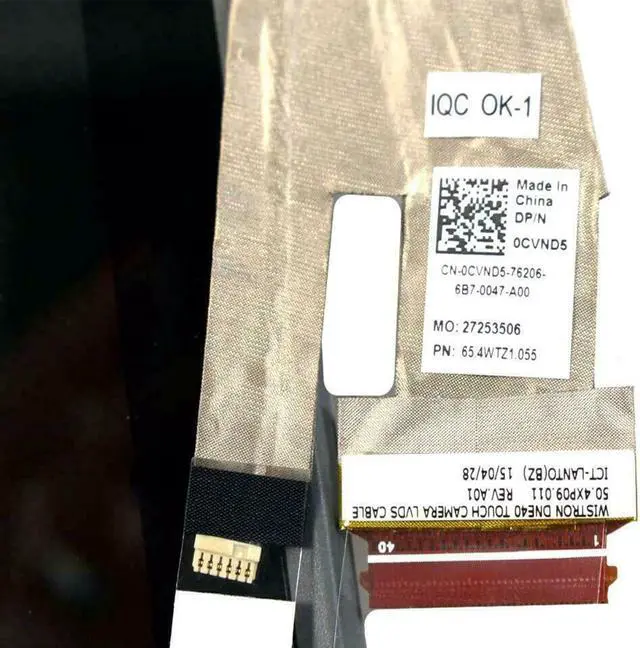 Alt view image 5 of 5 - Dell Inspiron 14R 5437 5421 Complete Hinge Up Touch LCD AUO CVND5 Assembly