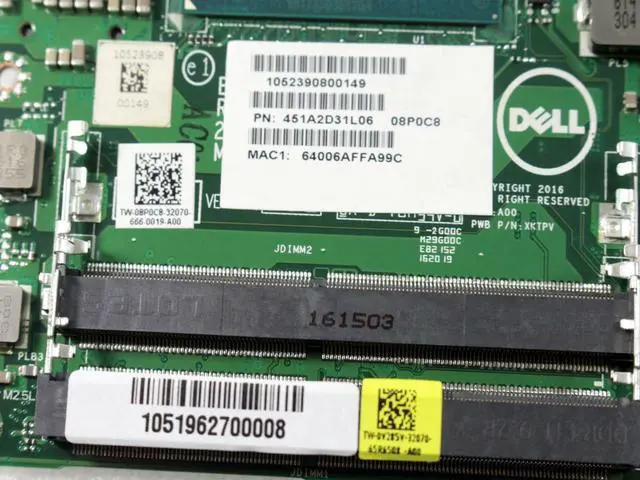 Alt view image 5 of 5 - Dell Embedded Box PC 5000 Series Intel G3900E 2.4GHz DDR4 Motherboard V285V