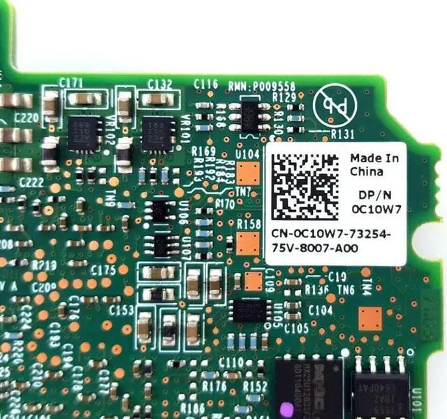 Alt view image 3 of 4 - Dell Emulex P009558 10G Dual Port Blade Network Daughter Card C10W7 P009558-41M