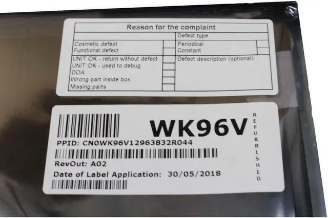 Alt view image 4 of 4 - Dell Inspiron 15 7560 FHD LCD Screen Display 15.6" Complete Glossy WK96V WCFPY