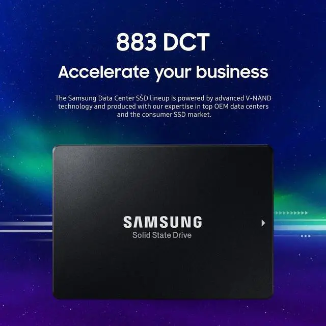 Alt view image 2 of 4 - Samsung PM883 960GB SATA 6Gb/s 3D TLC 2.5" SSD (MZ7LH960HAJR MZ-7LH9600)