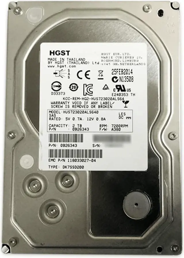 Main image of (NOT FOR HOME PC!) Hitachi Ultrastar HUS723020ALS640 2 TB 3.5" SAS 2 Enterprise Drive