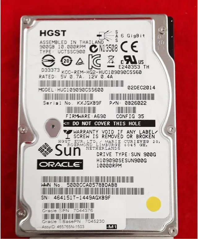 Alt view image 2 of 4 - (NOT FOR HOME PC!) LOT OF 2 Hitachi UltraStar 900GB 10K 64MB SAS 6Gb/s 2.5" Hard Drive 0B26022