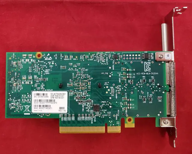 Alt view image 4 of 4 - HP InfiniBand 544+ 2-port QSFP 10Gb/40Gb FDR FlexibleLOM Adapter 764736-001