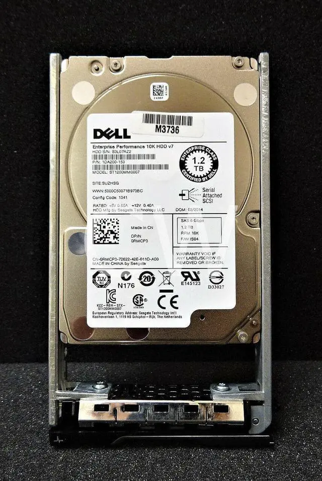 Main image of (NOT FOR HOME PC!) RMCP3 0RMCP3 ST1200MM0007 Dell 1.2TB 10K 6G 2.5" SAS Hard Drive W/ZERO HOURS