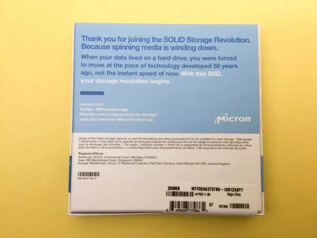Alt view image 2 of 4 - MICRON 1100 2 TB 2.5" SATA 6Gb/s 3D NAND SSD MTFDDAK2T0TBN