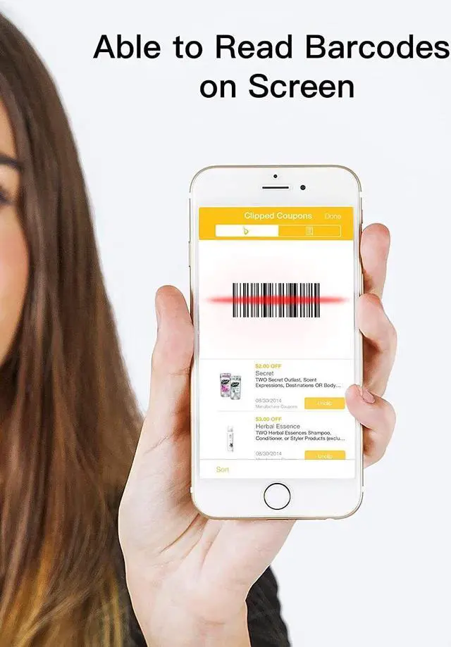 Alt view image 7 of 7 - Bluetooth Scanner 1D Barcode Scanner 2.4Ghz USB Adapter Exclusive Shortcuts
