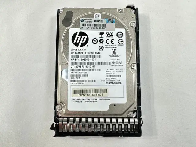 Alt view image 3 of 6 - (NOT FOR HOME PC!) HP 300GB 10K SAS 6 Gbps DP SC 2.5" SFF HDD Smart Carrier Gen8 Gen9 Gen10