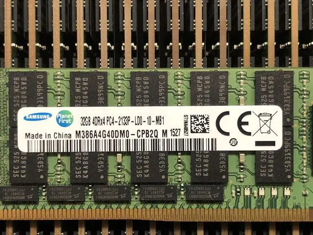 Alt view image 5 of 6 - HP HPE 32GB DDR4 PC4-17000P-L 2133MHz 4DRx4 LRDIMM Server Memory RAM 4Rx4 2133P - OEM