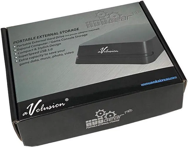Alt view image 3 of 6 - Avolusion Mini HDDGear Pro 750GB USB 3.0 External Hard Drive (PS4 Pre-Formatted)