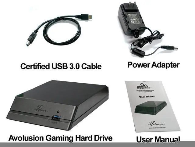 Alt view image 4 of 5 - Avolusion (HDDGear) 2TB USB 3.0 External Hard Drive For PS4, PS4 Slim, PS4 Pro