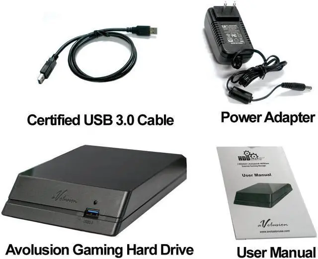 Alt view image 4 of 5 - Avolusion HDDGear 1TB (1000GB) USB 3.0 External XBOX ONE Gaming Hard Drive