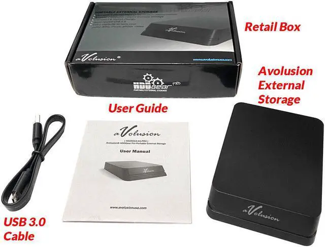 Alt view image 4 of 6 - Avolusion Mini HDDGear Pro 750GB USB 3.0 External Hard Drive (PS4 Pre-Formatted)