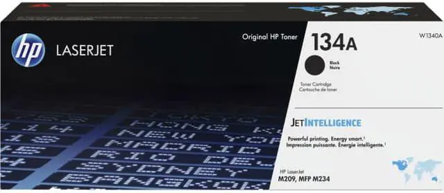 Main image of HP 134A Black Original LaserJet Toner Cartridge, ~1,100 pages, W1340A