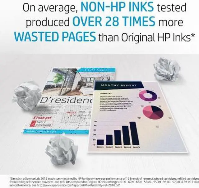 Alt view image 2 of 7 - HP 63XL High Yield Black Original Ink Cartridge, ~430 pages, F6U64AN#140
