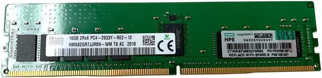 Main image of (NOT FOR HOME PC!) P00922-B21/P06188-001/P03050-091-HP 16GB (1*16GB) 2RX8 PC4-23400Y-R DDR4-2933MHZ
