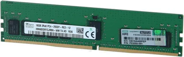 Alt view image 2 of 4 - (NOT FOR HOME PC!) P00922-B21/P06188-001/P03050-091-HP 16GB (1*16GB) 2RX8 PC4-23400Y-R DDR4-2933MHZ