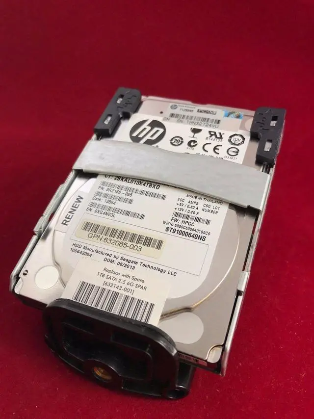 Alt view image 2 of 3 - HP 1TB 2.5" HARD DRIVE 632080-B21 632143-001 6G SATA 7200RPM QR MDL