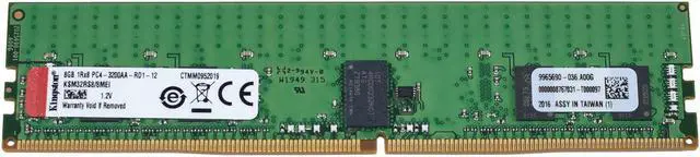 Main image of Kingston 8GB 1Rx8 PC4-3200AA Registered ECC 1.2V 288-pin RDIMM KSM32RS8/8MEI - OEM