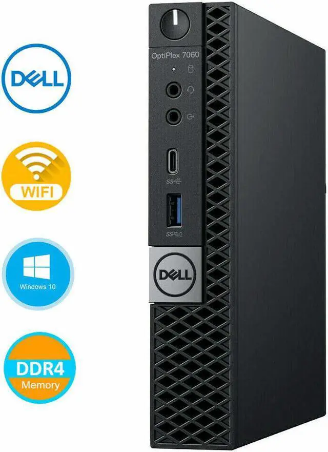 Alt view image 2 of 4 - Dell OptiPlex 7070 Micro PC Core i7-9700T 1.9 GHz 32GB DDR4 1tb SSD Win 11 Pro