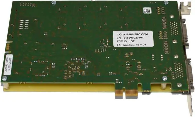 Alt view image 2 of 3 - DIGIGRAM LOLA16161-SRC PCIe x1 Multi-Channel Digital Stereo Audio Card with SRC