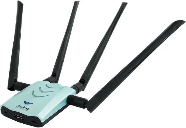 Alt view image 4 of 6 - Alfa AWUS1900 802.11ac 1900Mbps Dual Band 2.4/5Ghz Wi-Fi USB Adapter AC1900