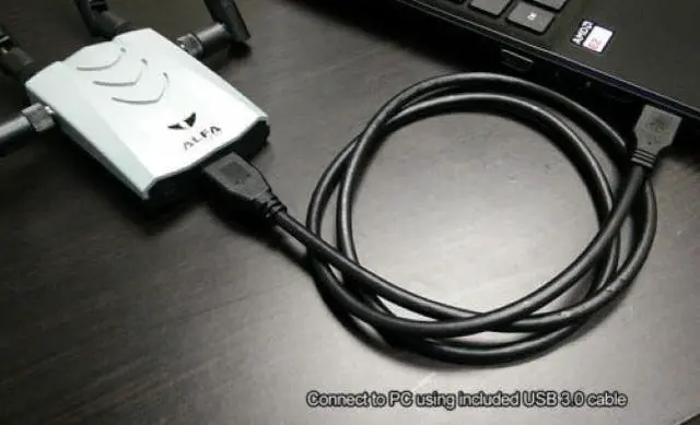 Alt view image 5 of 6 - Alfa AWUS1900 802.11ac 1900Mbps Dual Band 2.4/5Ghz Wi-Fi USB Adapter AC1900