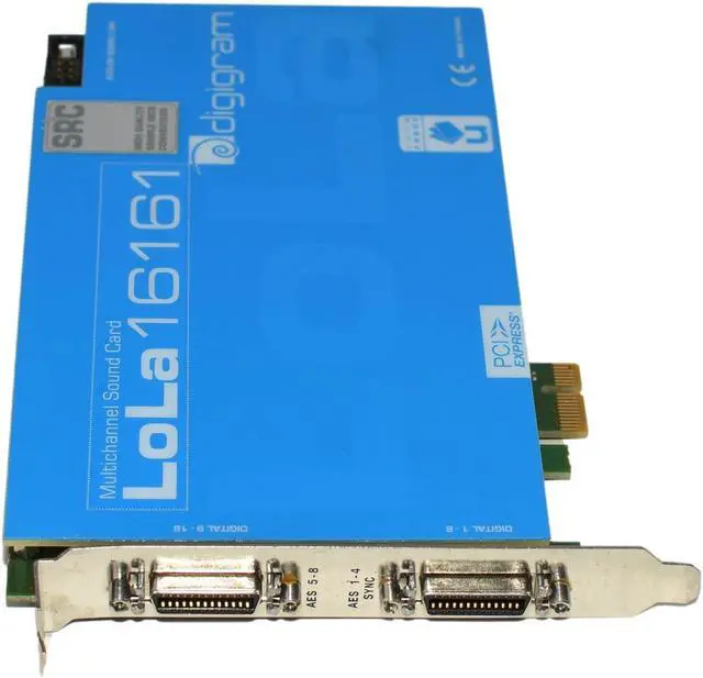 Main image of DIGIGRAM LOLA16161-SRC PCIe x1 Multi-Channel Digital Stereo Audio Card with SRC