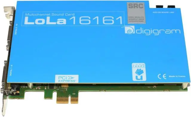 Alt view image 3 of 3 - DIGIGRAM LOLA16161-SRC PCIe x1 Multi-Channel Digital Stereo Audio Card with SRC