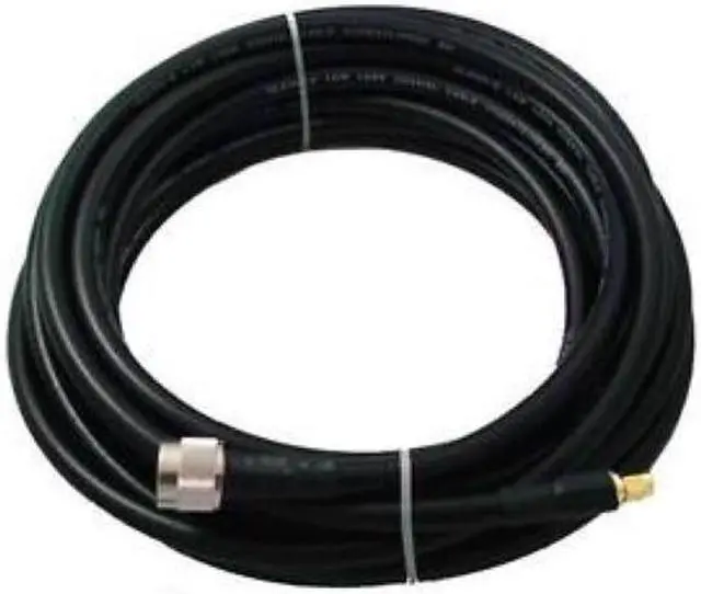 Alt view image 3 of 3 - RP-SMA Male to N-Male LMR-400 grade antenna coaxial extension cable 9m 30ft