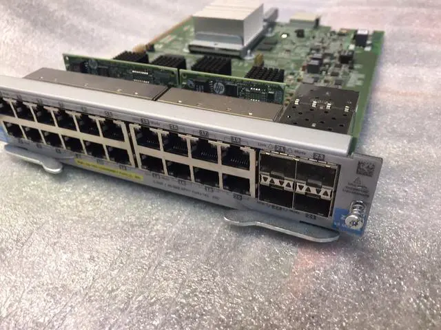 Alt view image 2 of 2 - J9990A ARUBA HPE 20-port 10/100/1000BASE-T PoE+/ 4-port 1G/10GbE SFP+zl2 Module