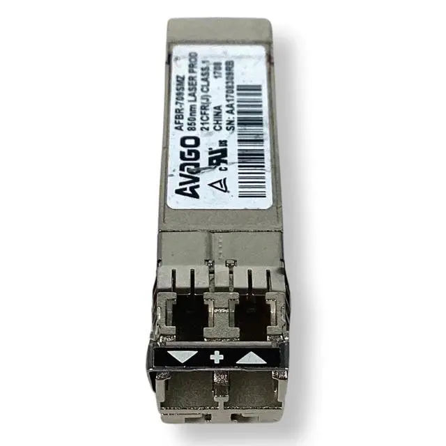 Alt view image 3 of 6 - Lot 10 Avago AFBR-709SMZ 10Gb SFP+ 850nm SR MMF Duplex LC Transceiver Module
