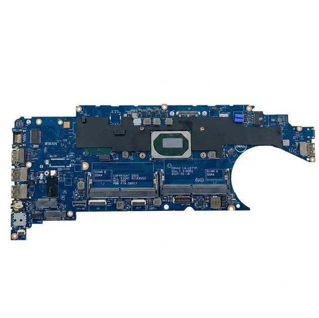 Main image of Dell Latitude 5411 Motherboard Intel i5-10300H 2.5GHz Quad-Core LA-J271P 2R2D1
