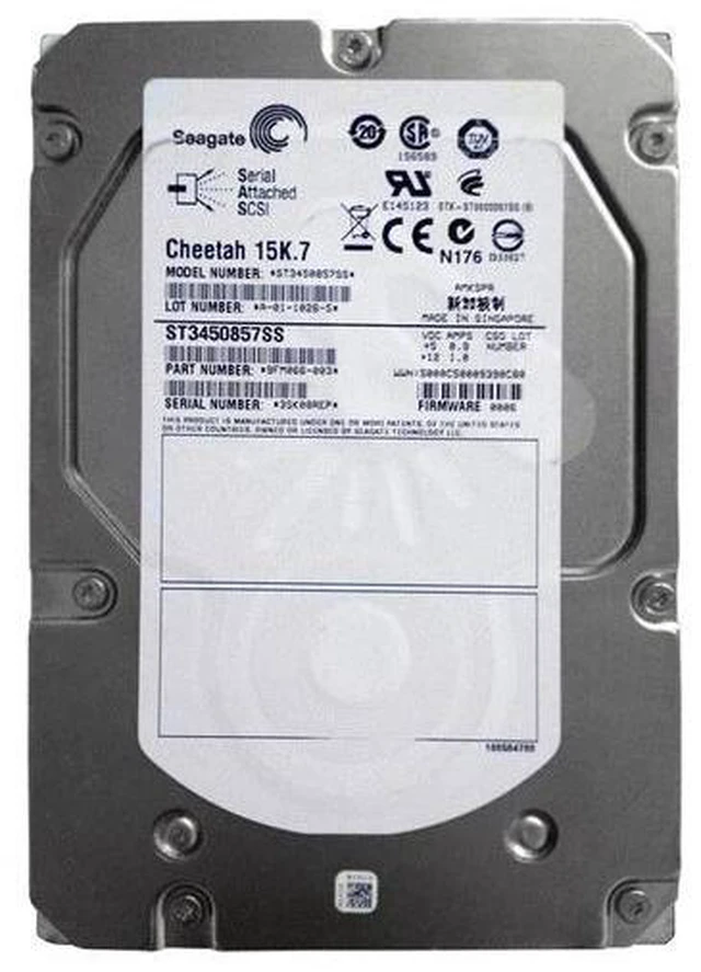 Main image of (NOT FOR HOME PC!) ST3450857SS Seagate 450GB 15K RPM 6Gb/s 3.5" SAS SERVER HD