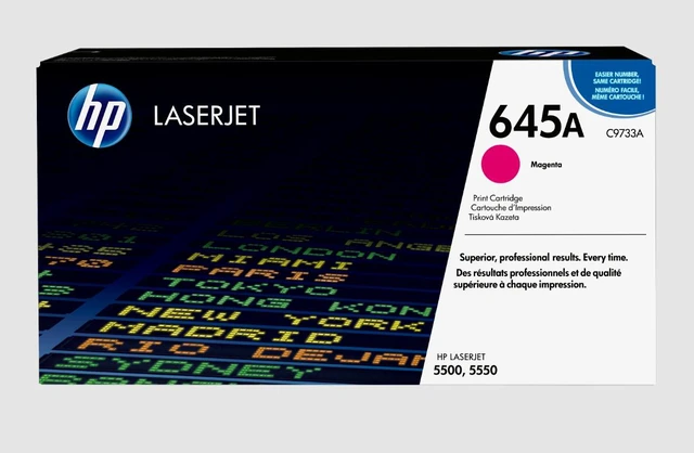 Main image of HP 645A Magenta Original LaserJet Toner Cartridge, ~12,000 pages, C9733A