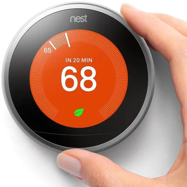 Alt view image 6 of 6 - Nest 3rd Gen Programmable Wi-Fi Thermostat & Google Home Mini Smart Speaker