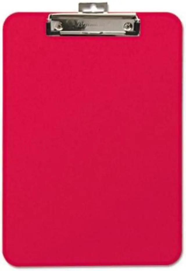 Alt view image 4 of 11 - Baumgartens Unbreakable Recycled Clipboard 1/4" Capacity 8 1/2 x 11 Red 61622
